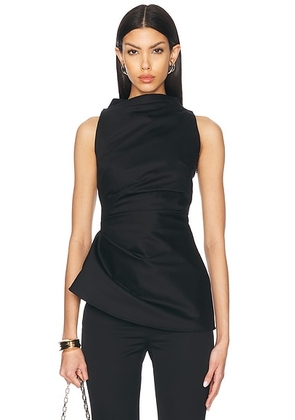 McQueen High Neck Top in Black - Black. Size 40 (also in ).