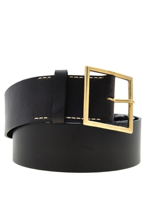 Polo Ralph Lauren Wide Leather Square-Buckle Belt