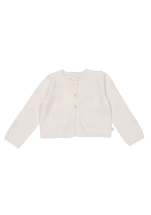 Marie Chantal Infant Pointelle Angel Wing Cardigan