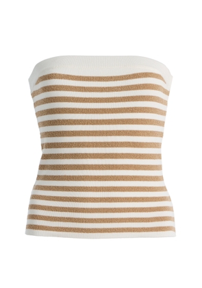 Posse Exclusive Ari Strapless Striped Knit Top - Moda Operandi