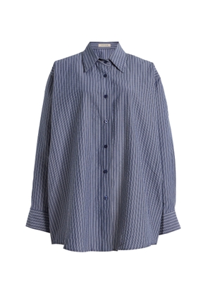 ELCE Exclusive Ime Striped Cotton-Blend Shirt - Moda Operandi