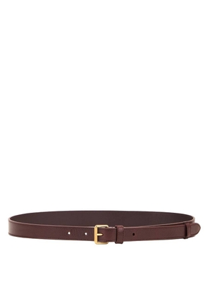 Saint Laurent Mens Red Tan Motorcycle 2cm Belt