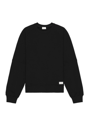 Saint Laurent Oversized Cotton Crewneck Sweatshirt