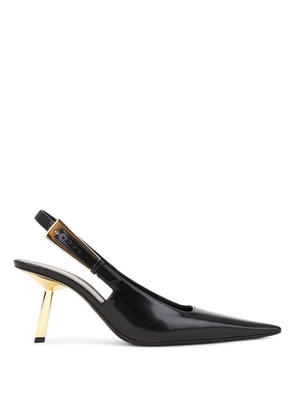 Saint Laurent Lee 75 Leather Slingback Pumps