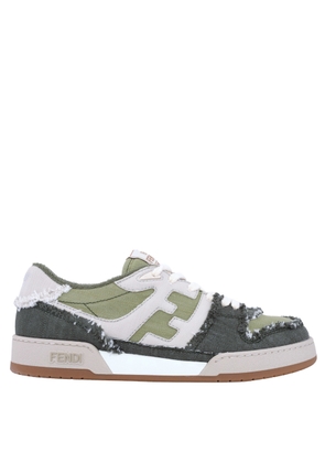 Fendi Match Denim Low-Top Sneakers