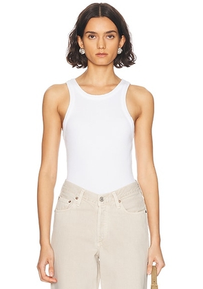 AGOLDE Rayne Tank in White - White. Size XL (also in M).