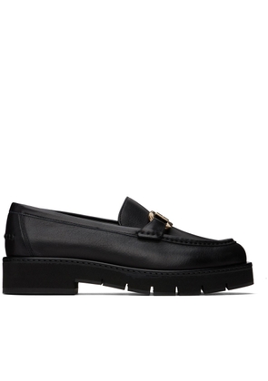 Ferragamo Gancini-Plaque Slip-On Calfskin Loafers