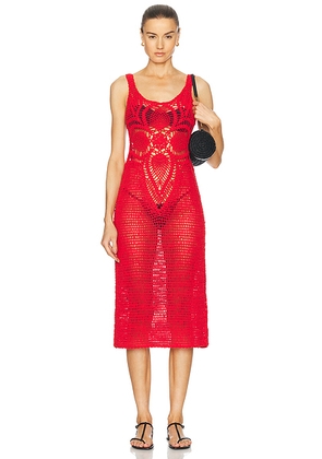 Akoia Swim Floridita Dress in Red - Red. Size XS (also in ).