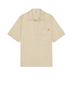 DARKPARK Vale Short Sleeve Shirt in Beige - Beige. Size M (also in L, S).