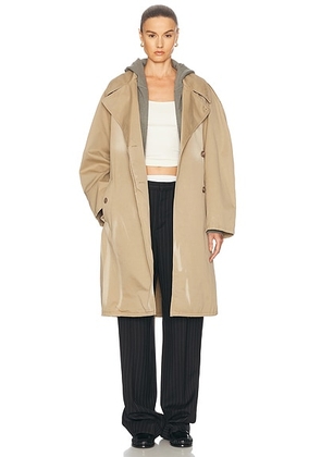 Acne Studios Ostrid Trench Coat in Mushroom Beige - Brown. Size 40 (also in ).