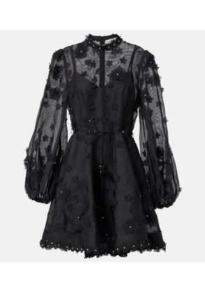 Zimmermann Matchmaker Lift Off linen and silk minidress
