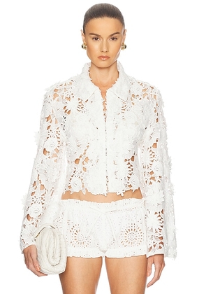 AKNVAS Audrey Jacket in White - White. Size 4 (also in 2, 6).