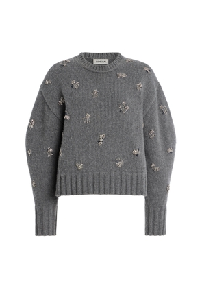SIMKHAI Coraline Crystal Wool-Cashmere Sweater - Moda Operandi
