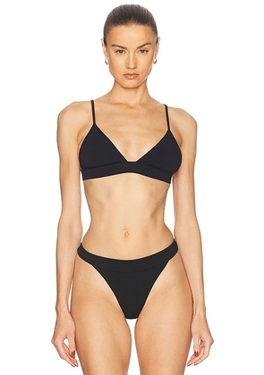 Eterne Triangle Bra in Black - Black. Size M (also in L, XS).
