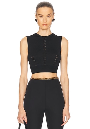Dolce & Gabbana Cropped Top in Black - Black. Size 42 (also in ).