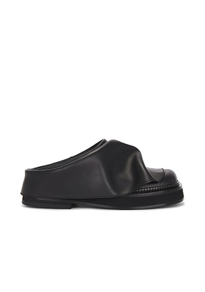 THE ATTICO Mini Robin Sabot Flat in Black - Black. Size 37 (also in 36, 41).