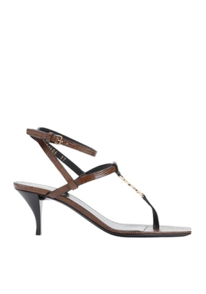 Saint Laurent Womens Cassandra Heeled Sandals