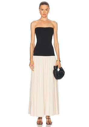By Malene Birger Marciella Dress in Oyster Gray - Black,Ivory. Size XL (also in L).