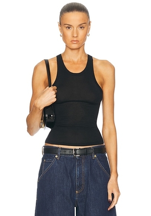 Eterne Ryder Cashmere Tank Top in Black - Black. Size M/L (also in L/XL).