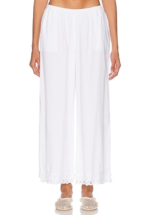 By Malene Birger Luisa Pant in Soft White - White. Size 34 (also in 38, 40).