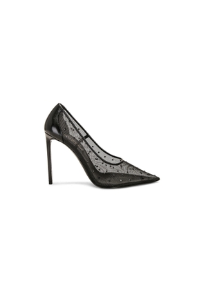 Saint Laurent Rhinestone Mesh Anja Pumps