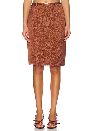 Alexis Giotto Skirt in Sienna Dot - Rust. Size M (also in XS, S, L).