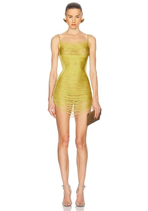 THE ATTICO Mini Dress in Light Green - Green. Size 36 (also in 38).