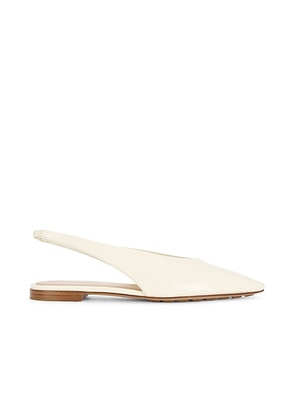 Bottega Veneta Slingback Flat in Sea Salt - Ivory. Size 38 (also in 41).