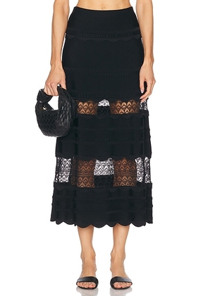 Alexis Jeannie Skirt in Black - Black. Size M (also in L).