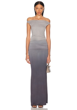 Aya Muse Hali Dress in Gray Blue - Blue. Size L (also in M).