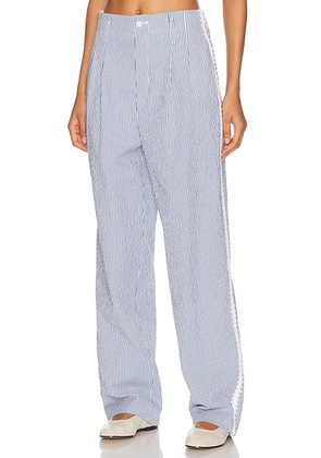 BODE Club Stripe Murray Trouser in Blue & White - Blue. Size 28 (also in 25, 29).