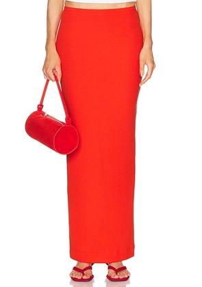 Eterne Emma Skirt in Poppy - Red. Size M (also in L, S, XL, XS).