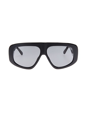 THE ATTICO Milano Sunglasses in Black  Silver  & Grey - Black. Size all.