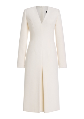 Sergio Hudson Wool-Crepe Midi Dress - Moda Operandi