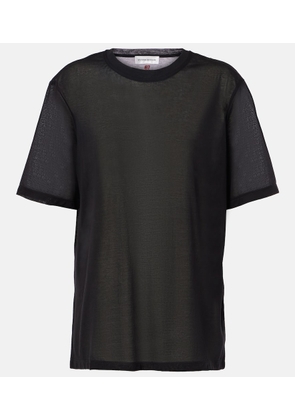 Victoria Beckham Cotton-blend crepe T-shirt