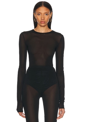 Alexandre Vauthier Long Sleeve Top in Black - Black. Size 36 (also in 34, 38, 44).