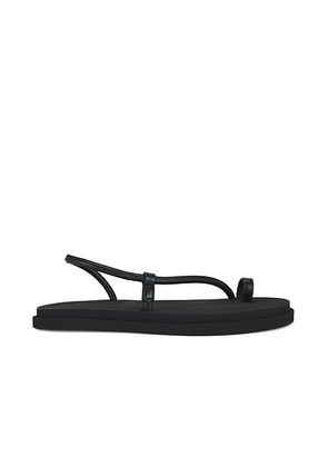 Emme Parsons Bari Pool Slide in Black Nappa - Black. Size 37 (also in 36, 39).
