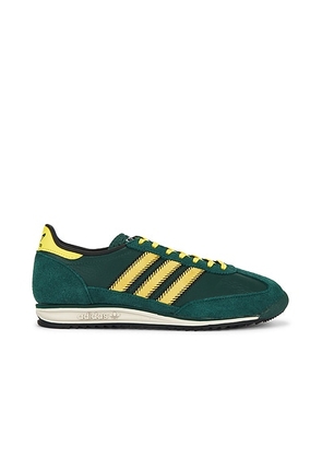 Adidas Originals SL 72 OG Sneaker in Collegiate Green  Yellow  & Core Black - Dark Green. Size 11 (also in 5, 5.5, 6, 6.5, 7, 7.5, 8, 8.5, 9.5).