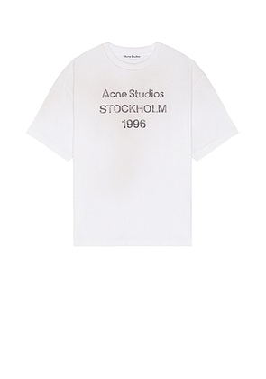 Acne Studios Exford T-Shirt in Dusty White - White. Size L/XL (also in M/L, XL, XL/XXL).