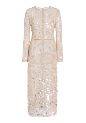 Carolina Herrera Paillette-Embellished Midi Dress - Moda Operandi