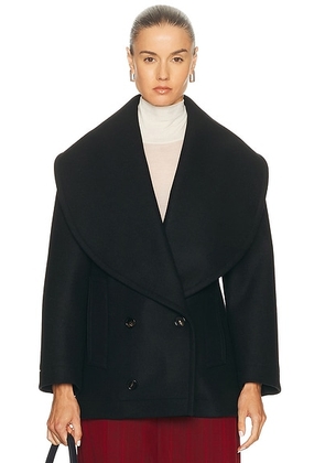 Bottega Veneta Wool Short Coat in Black - Black. Size 40 (also in 36).