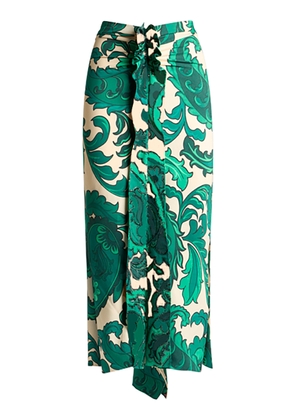 Etro Draped Jersey Midi Skirt - Moda Operandi