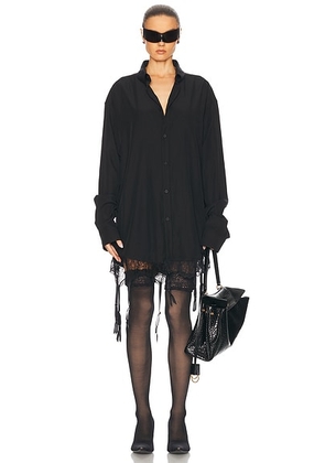 Balenciaga Lingerie Shirt in Black - Black. Size 36 (also in 40, 34).