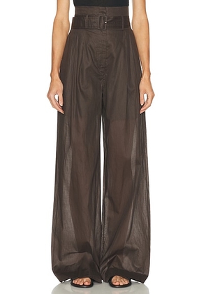 Adam Lippes Jericho Pant in Ebony - Brown. Size 6 (also in 2).