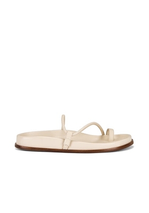 Emme Parsons Bari Slide in Ivory Nappa - Ivory. Size 36 (also in 39, 35).