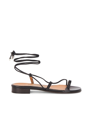 Emme Parsons Susan Sandal in Black Nappa - Black. Size 37 (also in 35, 39, 41).