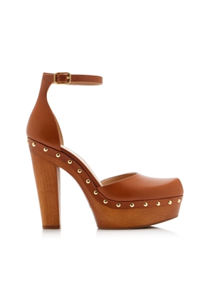 Chloé Lola Studded Leather Platform Sandals - Moda Operandi