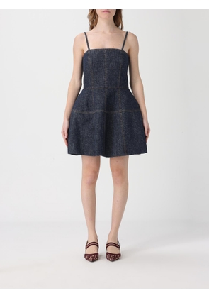 Dress FENDI Woman color Blue
