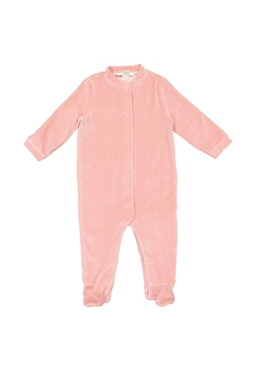 Marie Chantal Baby Velour Angel Wing 1-Piece Sleepsuit
