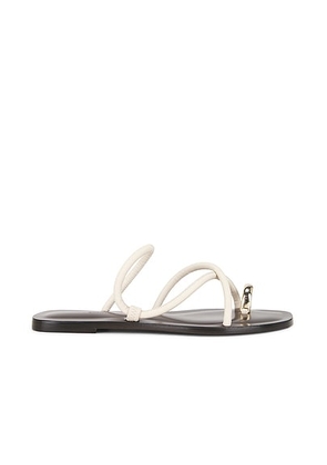 Emme Parsons Laurie Flat in Ivory Nappa - Ivory. Size 37 (also in 39, 40, 36).